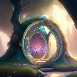 an enchanted forest with soft glowing trees fairy lights download 2025 04 24t040740 121